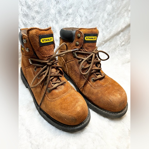 Stanley Other - MENS 12W Stanley Brown Suede Oil/Skid Resistant  Work Boots Outdoor Construction